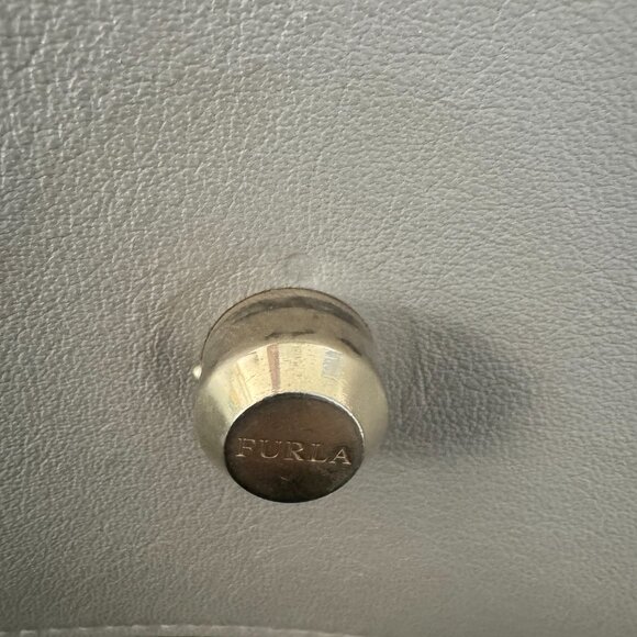 Furla Leather Bag with Pink Flower - Picture 3 of 12